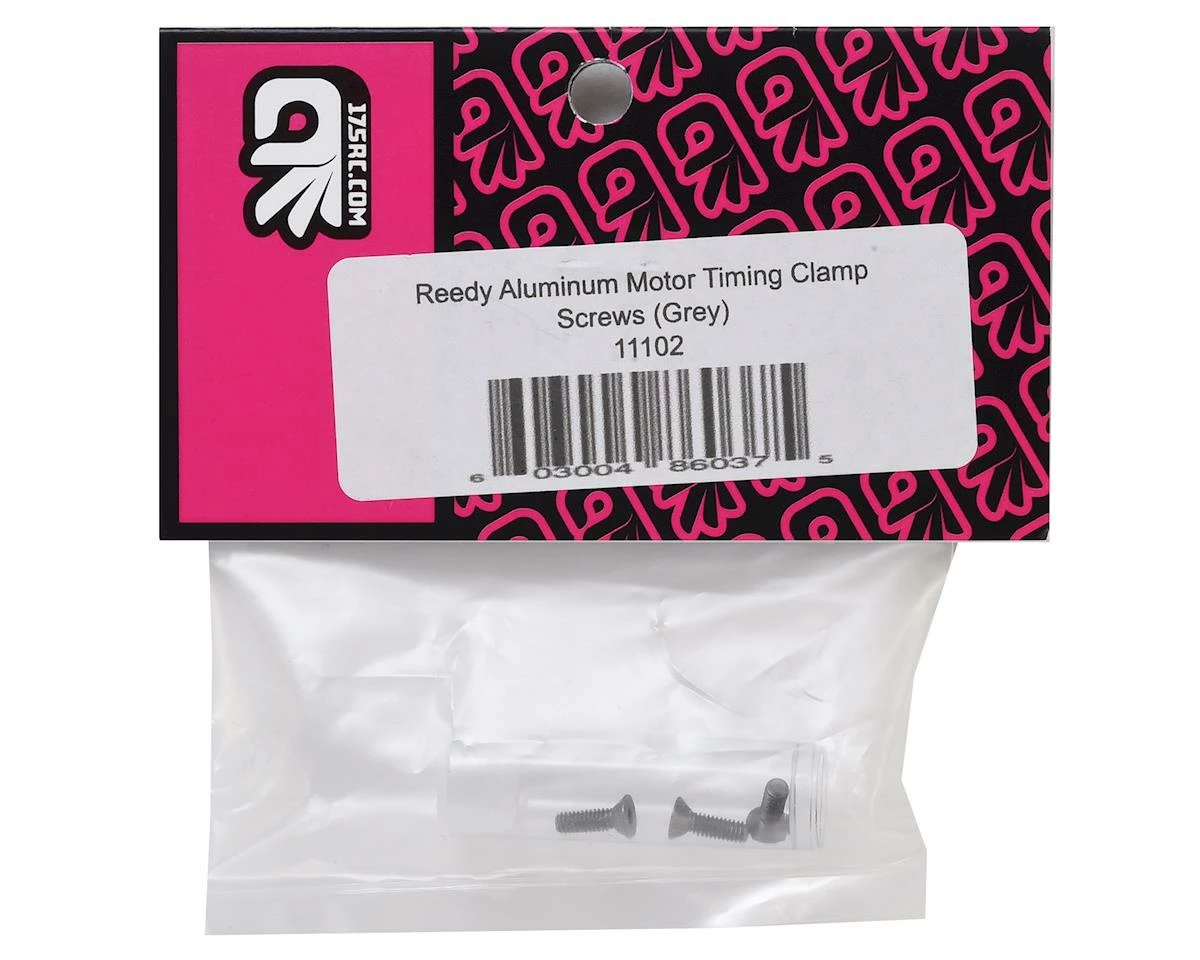 175RC Reedy S-Plus/540-M3 Aluminum Motor Timing Clamp Screws (Grey) (3) - Image 2