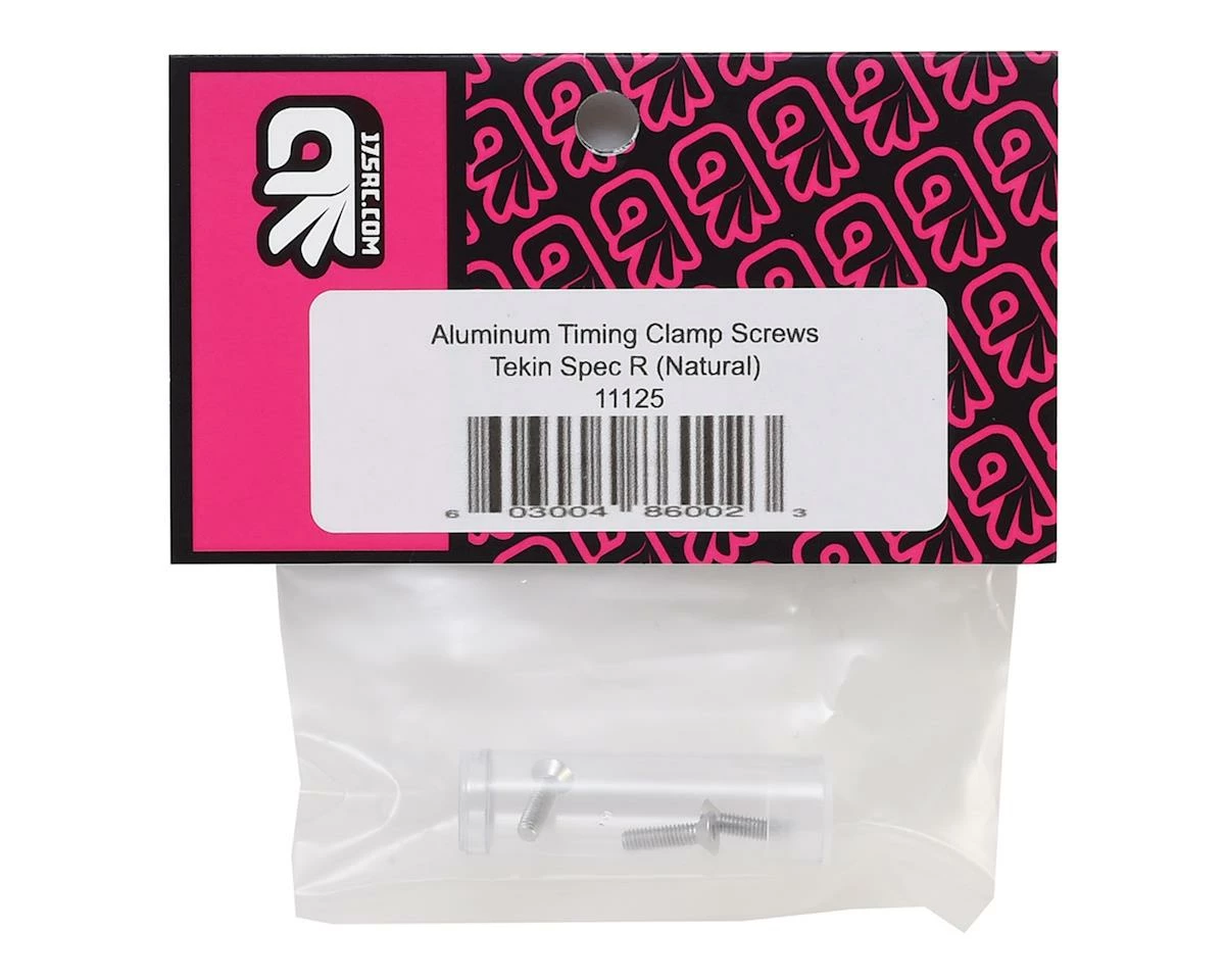 175RC Tekin Spec-R Aluminm Motor Timing Clamp Screws (Silver) - Image 2