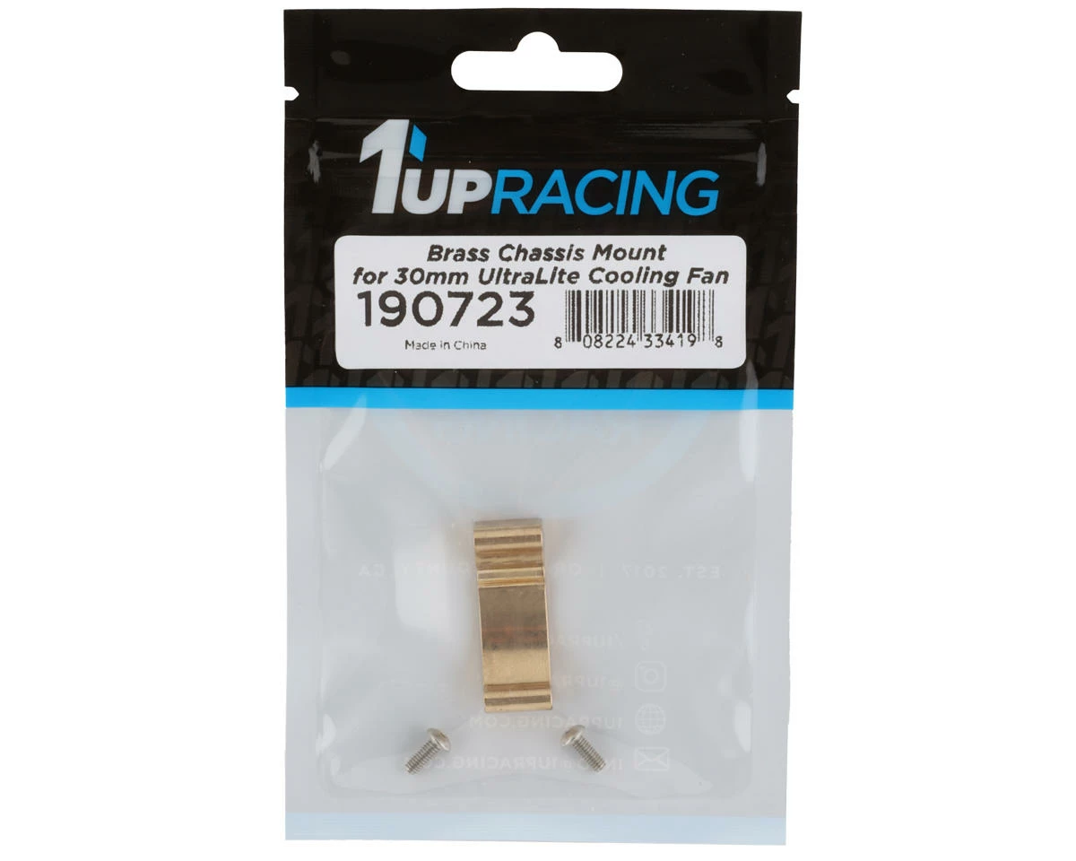 1UP Racing LtraLite 30mm High-Speed Fan Chassis Mount (Brass) - Image 2