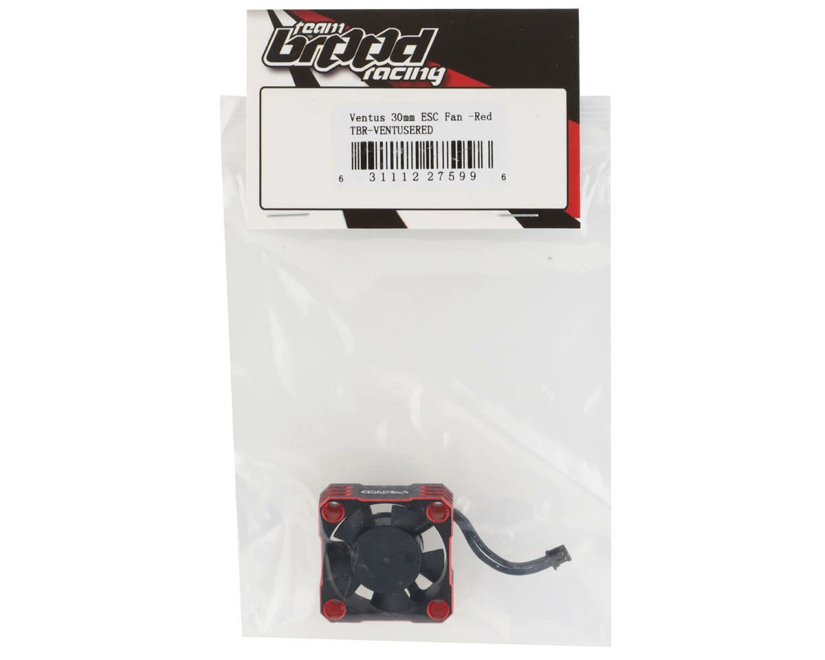 Team Brood Ventus Aluminum 30mm ESC Fan W/Micro Plug (Red) - Image 2