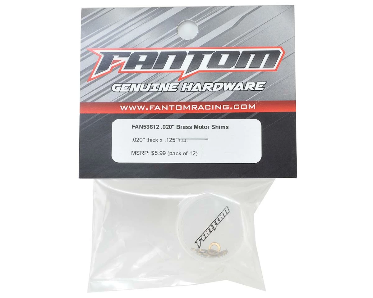Fantom .020 Brass Motor Spacers (12) - Image 2