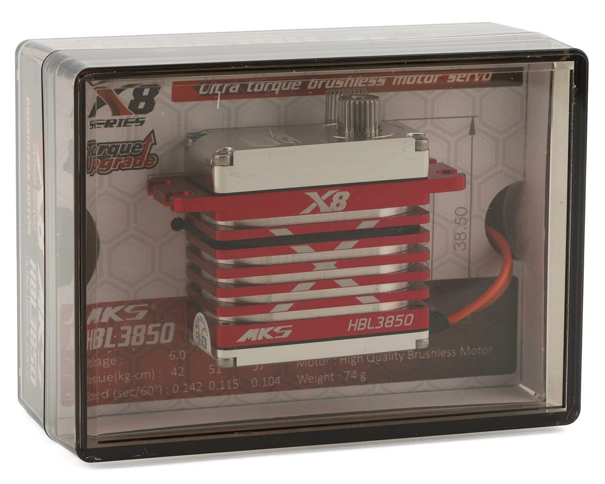 MKS Servos X8 HBL3850 Brushless Metal Gear High Torque Digital Servo - Image 3
