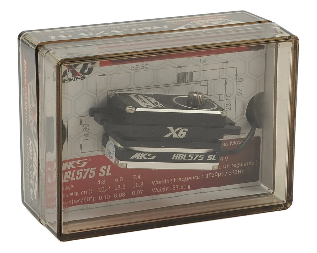 MKS Servos X6 HBL575SL Brushless Titanium Gear Low Profile Digital Servo (High Voltage) - Image 3