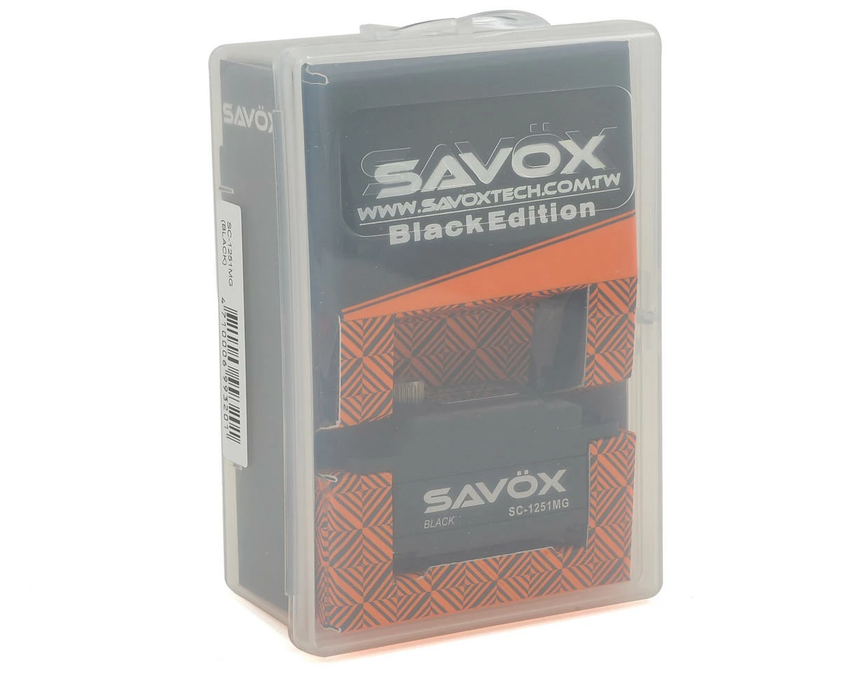 Savox SC-1251MG Black Edition Low Profile Digital "High Speed" Metal Gear Servo - Image 3