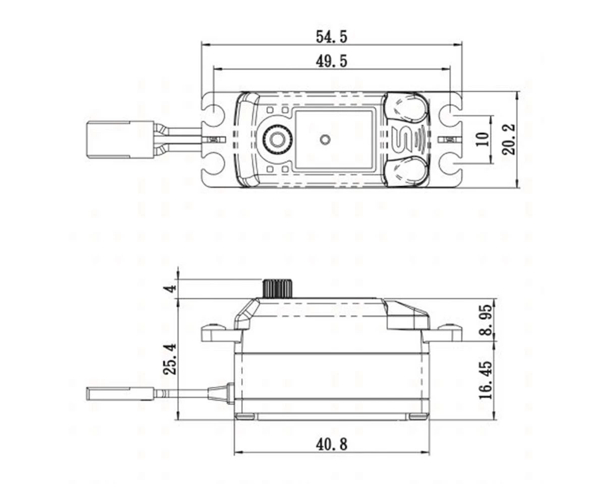 Savox SC-1252MGP Low Profile "Super Speed" Metal Gear Digital Servo - Image 2