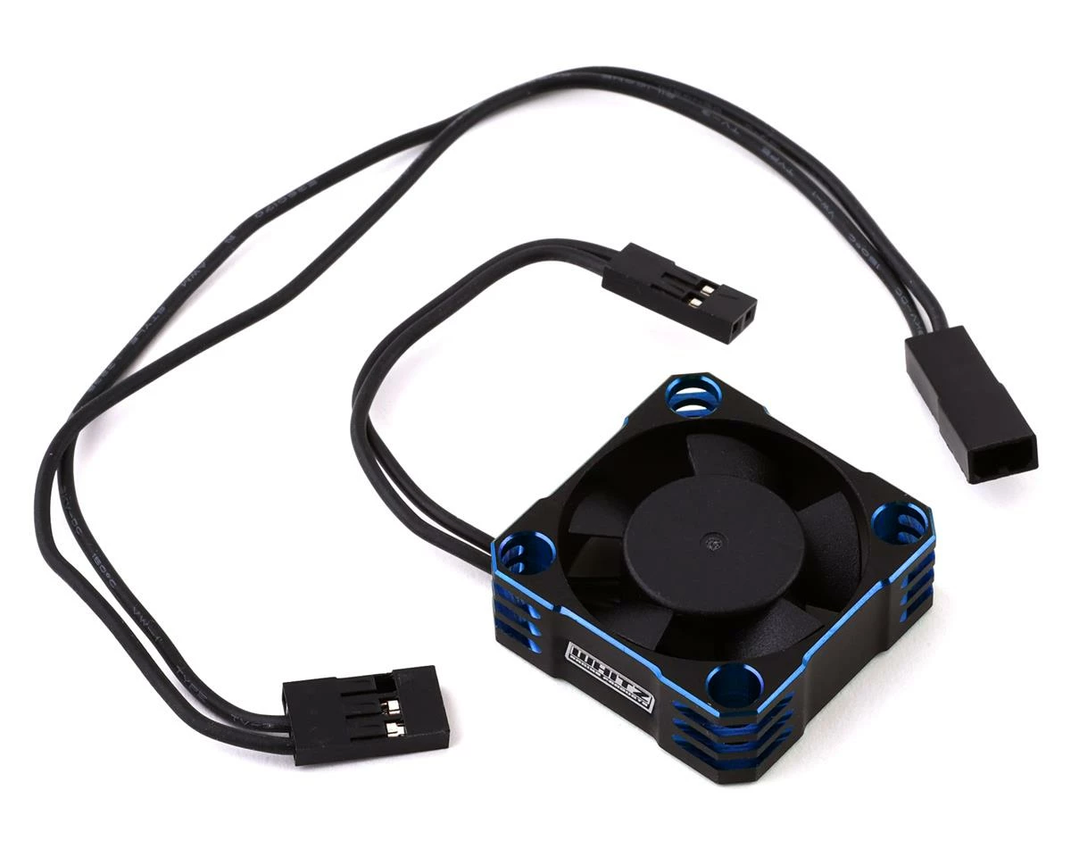 Whitz Racing Products 30mm HyperCool Aluminum Cooling Fan (Black/Blue)