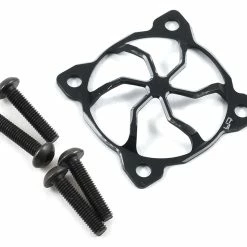 YEAH RACING 30x30mm "3D Whirlwind" Aluminum Fan Protector (Black)