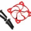 YEAH RACING 30x30mm "3D Whirlwind" Aluminum Fan Protector (Red)