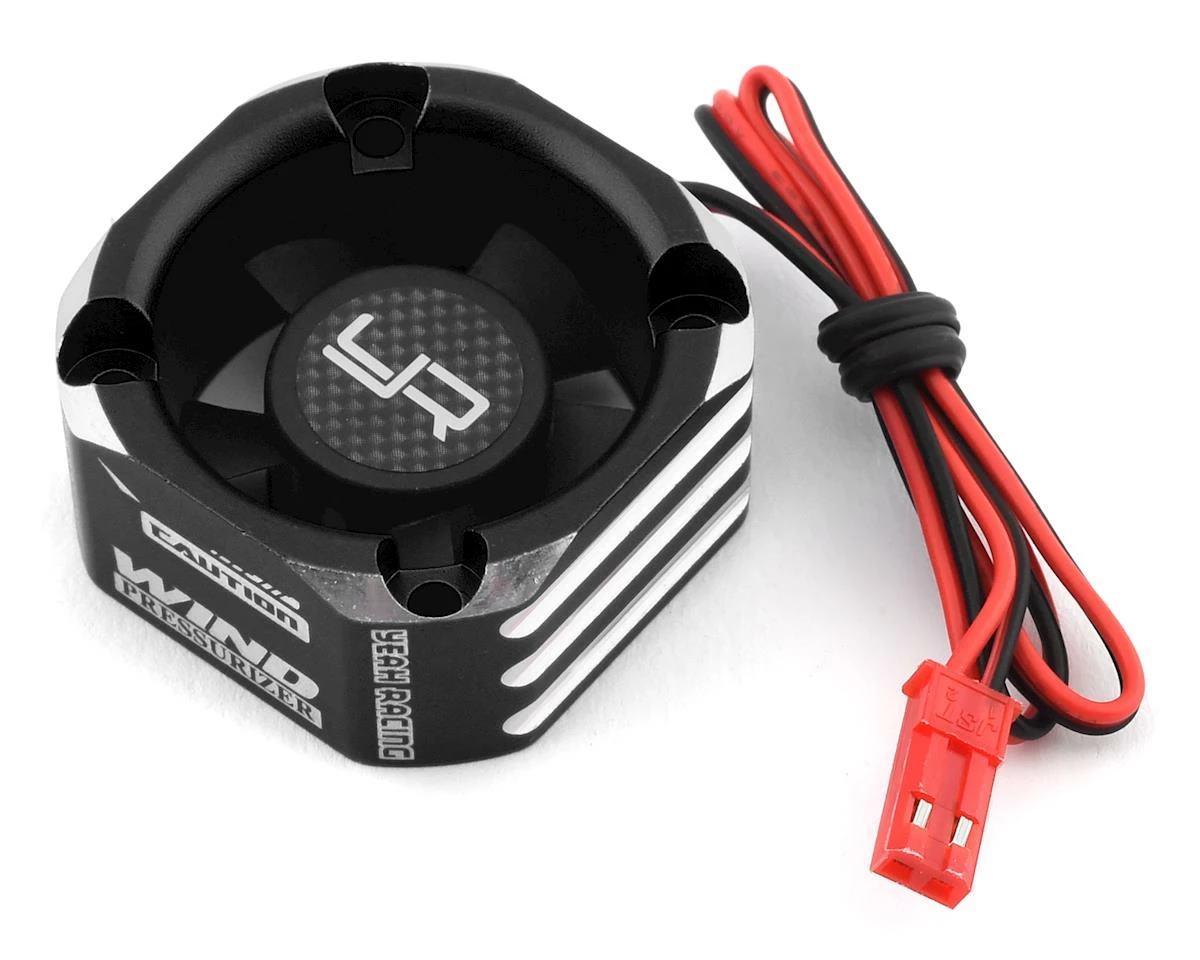 YEAH RACING 30x30mm Aluminum Case Booster Fan (Black) 3 YEAH RACING 30x30mm Aluminum Case Booster Fan (Black)
