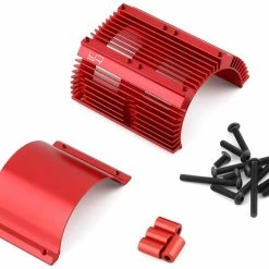 YEAH RACING Aluminum Motor Heat Sink (Red) (40.8mm Diameter)