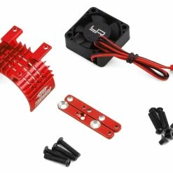 YEAH RACING 540/550 Aluminum Heat Sink W/30mm High Speed Tornado Fan (Red)