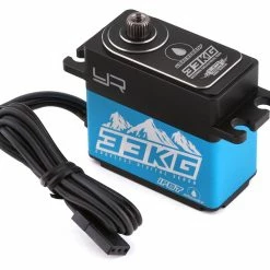 YEAH RACING 33kg Standard Coreless Metal Gear Waterproof Servo (Blue) (High Voltage/Metal Case)