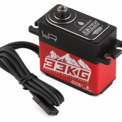 YEAH RACING 33kg Standard Coreless Metal Gear Waterproof Servo (Red) (High Voltage/Metal Case)